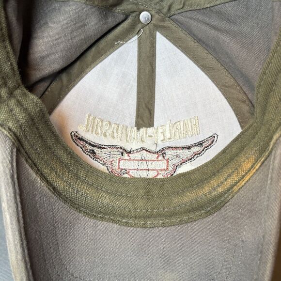 Harley Davidson Motorcycles Embroidered Hat Cap Gray One Size Fits Most L/XL - Picture 4 of 10